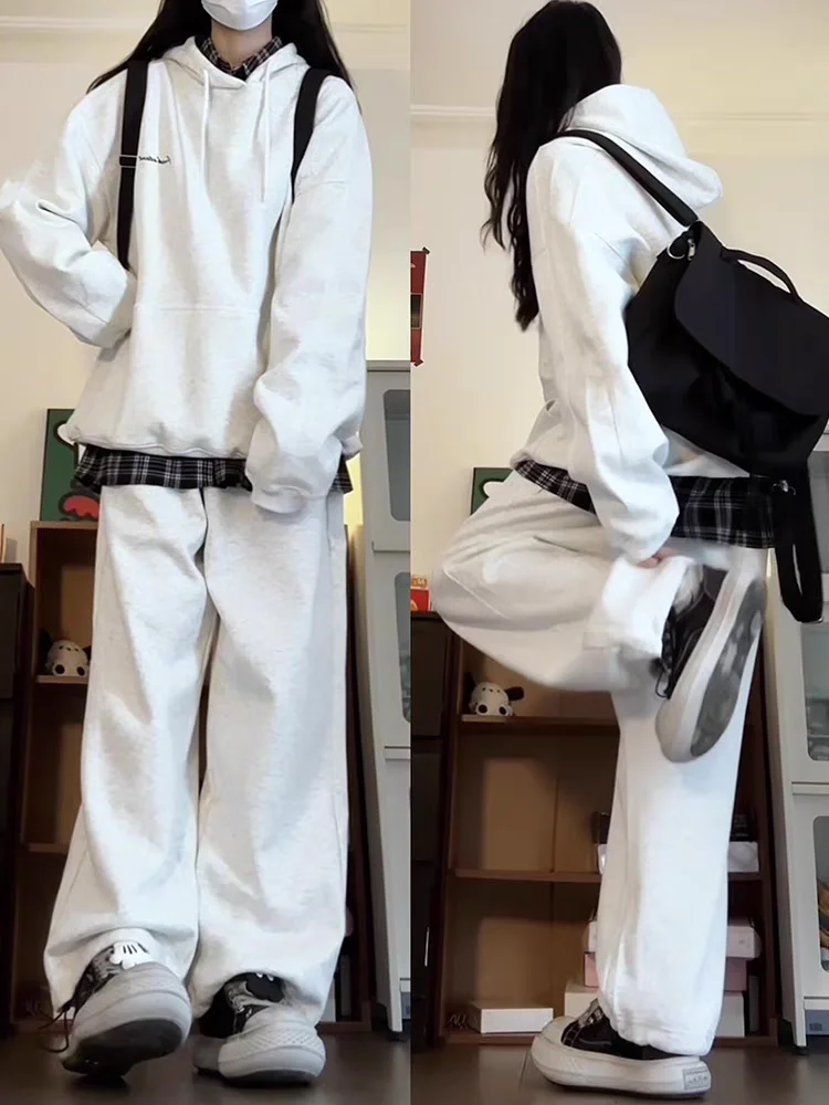 

Осень-зима, серая композитная флисовая толстовка с капюшоном, комплект спортивной одежды для пар, простая тяжелая куртка с капюшоном для повседневной одежды