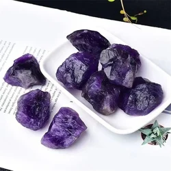 Natural Crystal Amethyst Raw Stones Purple Rough Quartz Crystals Reiki Healing Energy Gemstone Mineral Specimen Home Decora