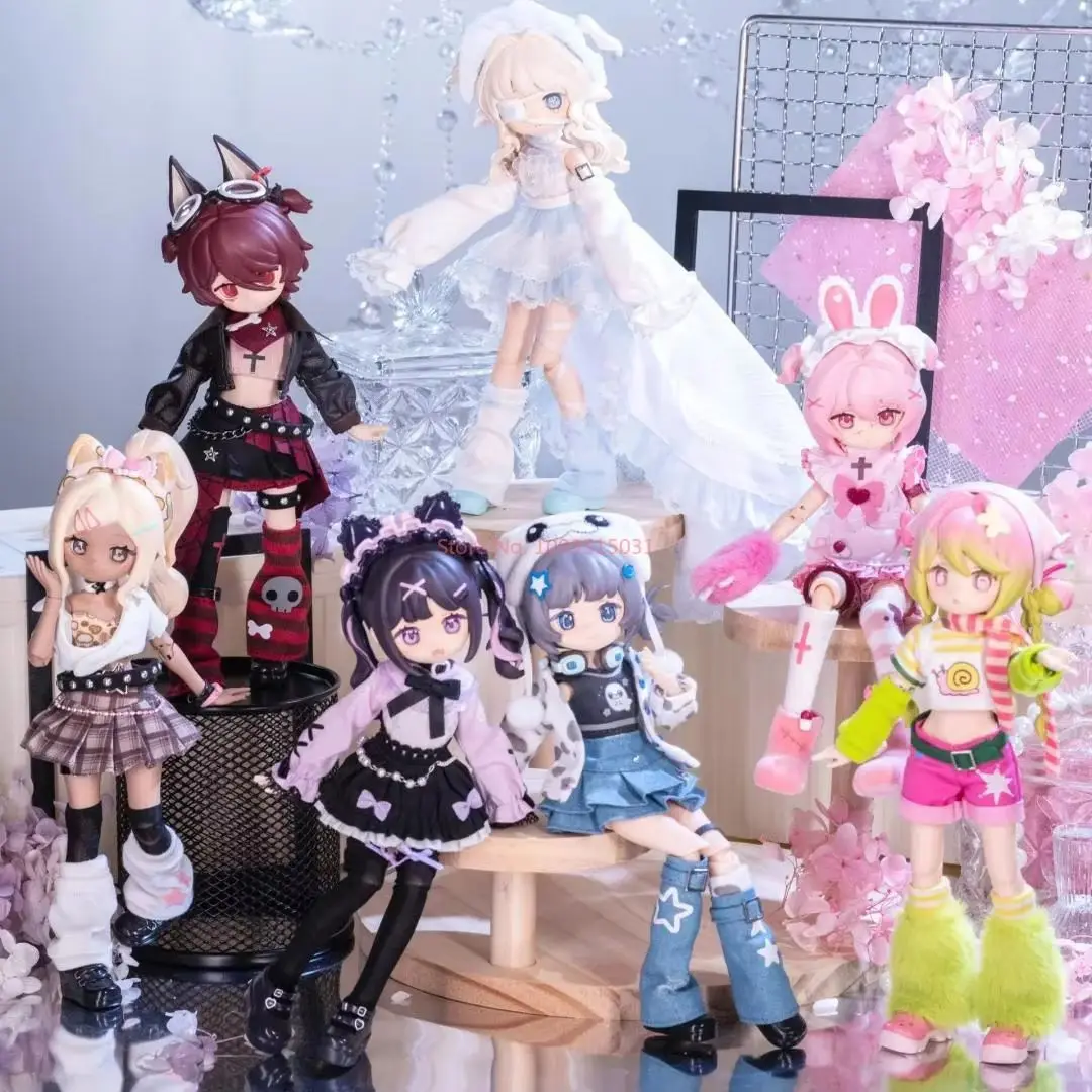 جديد حار الحرية مطالبة الإلكترونية لطيف الحيوانات الأليفة 1/12 Bjd صندوق أعمى 20 سنتيمتر المنقولة المشتركة عمل الشكل دمية العصرية لعبة بنين بنات هدايا ﻿