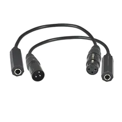 3Pin XLR Male / Female to 6.35mm Female Stereo Jack Audio Cable Microphone Headphone Amplifiers Audio Adapter Converter Plug