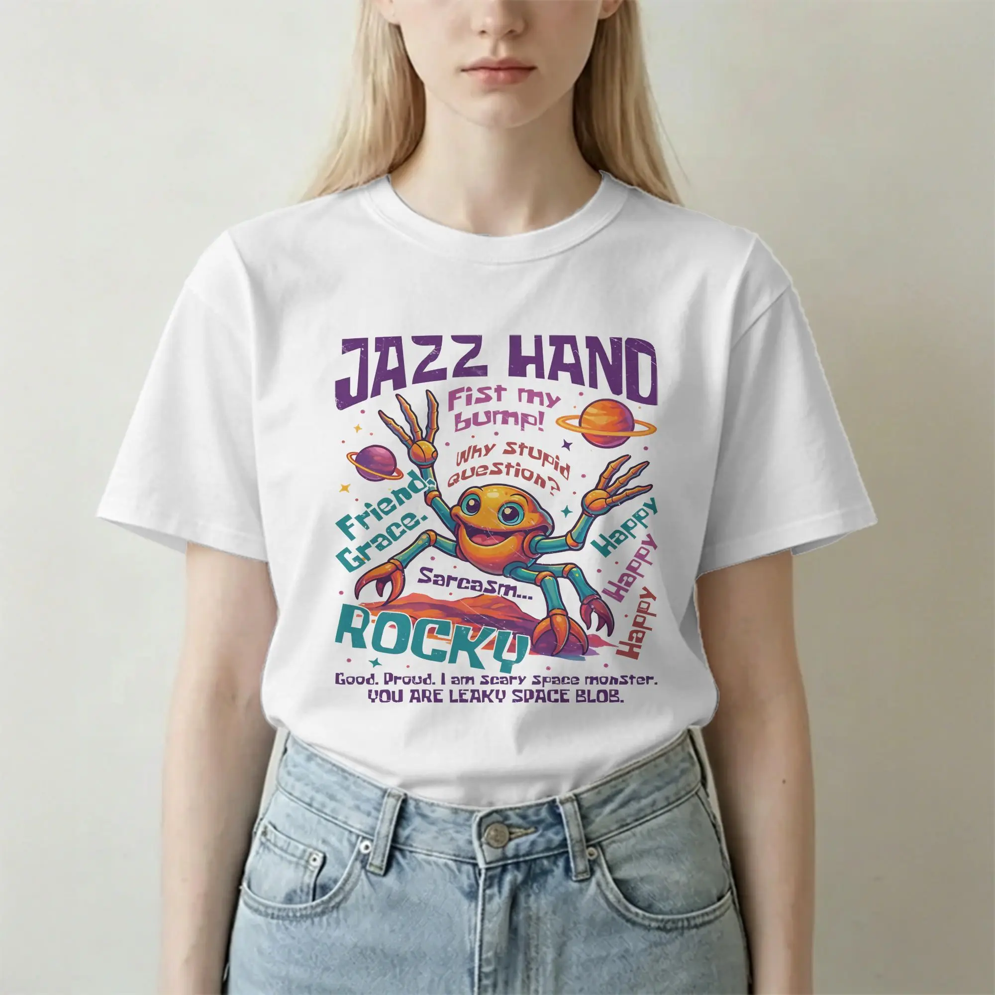Rockys Amaze Vintage Book lover Project Hail Mary T Shirt Men Women 100% Cotton T-Shirts O Neck  Tees Short Sleeve Clothing Gift