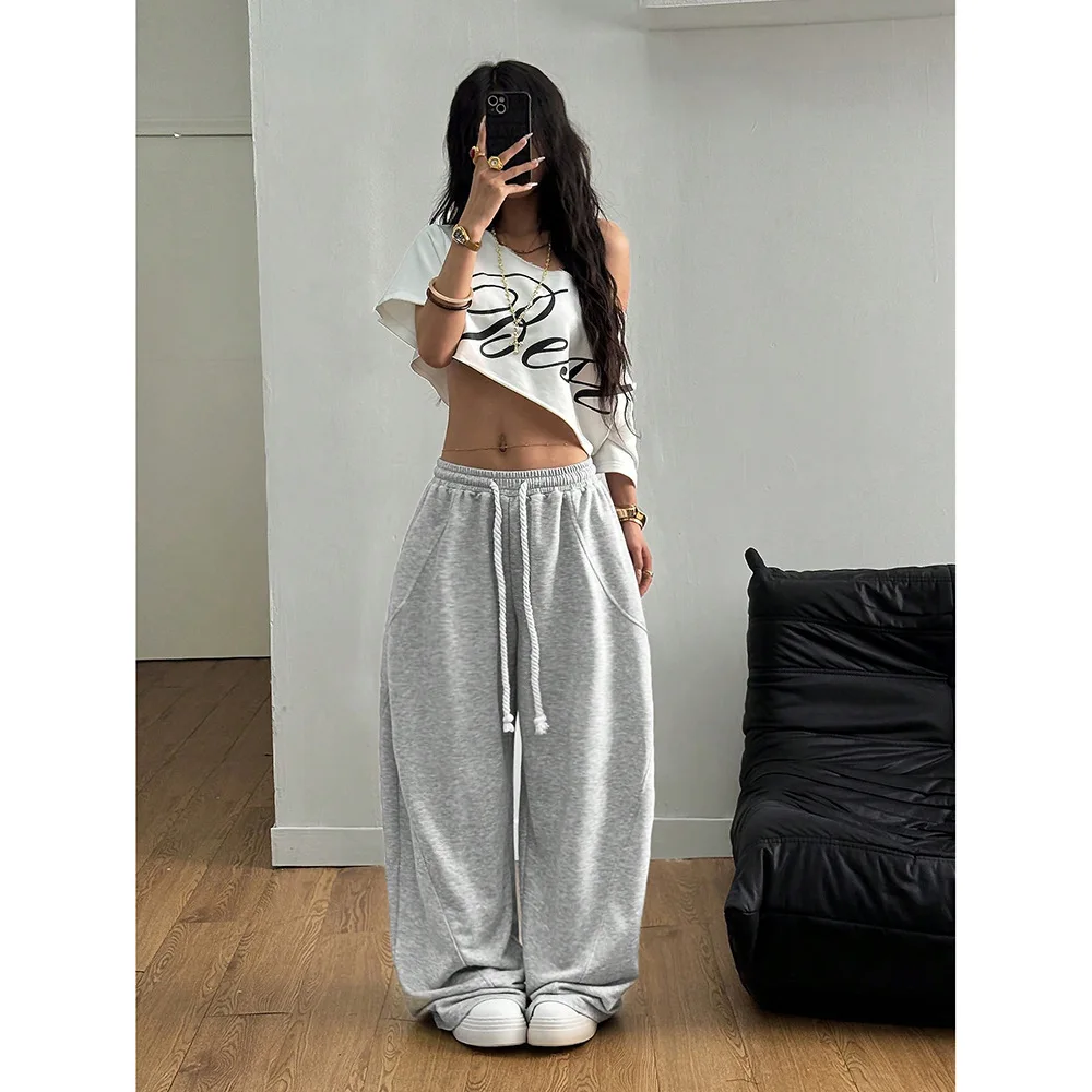 بنطال ذو قصة أرجل واسعة صغيرتي امرأة صيفية رفيعة للغاية مثقوبة ناعمة ملونة منقوشة البولكا مطابقة الشيفون المؤخرات الجوف التدريجي #6