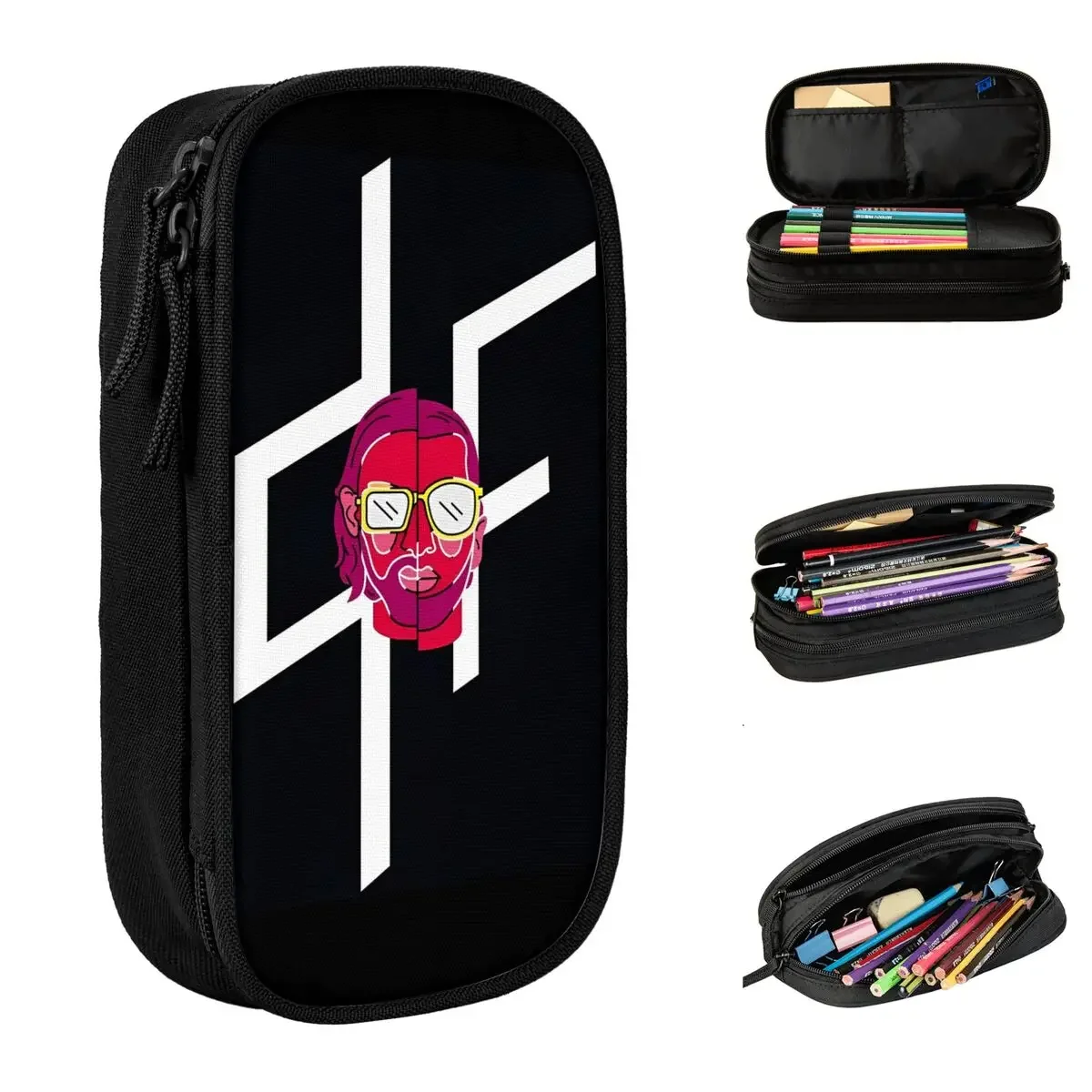 

PNL French Band Pencil Cases Le Monde Chico Album Pencil Pouch Pen for Student Big Capacity Bag School Zipper Stationery