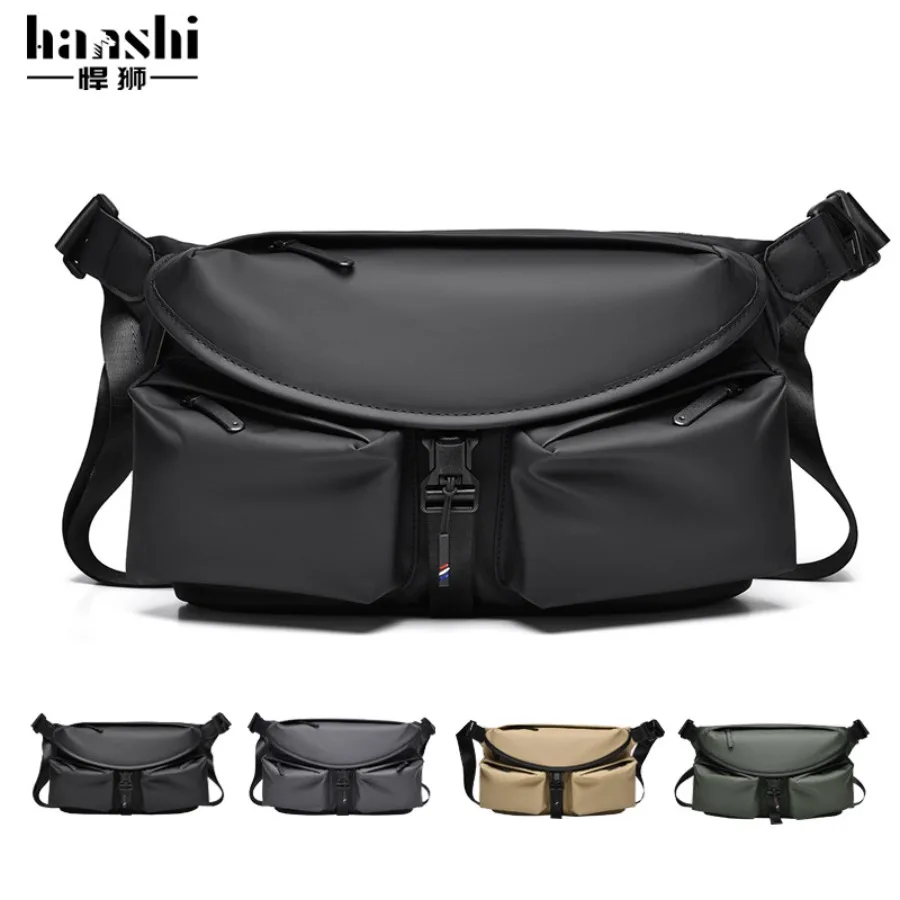 

【New style】- -body bag men's functional style fashionable casual shoulder bag large capacity commuting bag outdoor travel sport