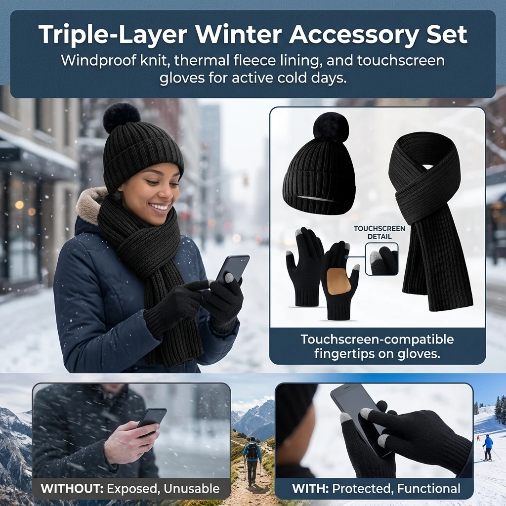 ชุดหมวก ผ้าพันคอ และถุงมือฤดูห - Cycling Commute Essentials บทวิจารณ์และราคา