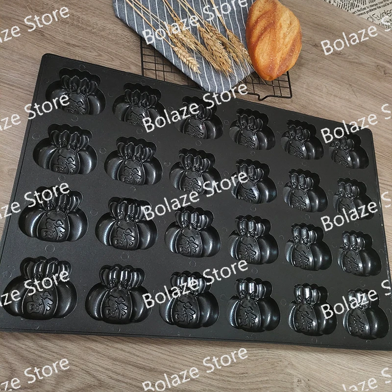 Oven Tray and Baking Set Carbon Steel Toaster  Tray 24 Holes Fortune Bag Cake Commercial Nonstick Baking Pan 5pcs