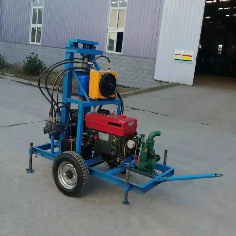 Professional Hydraulic Diesel Water Well Borehole Drilling Rig Portable Hydraulic Drilling Machine Soil Testing Drilling Rigs