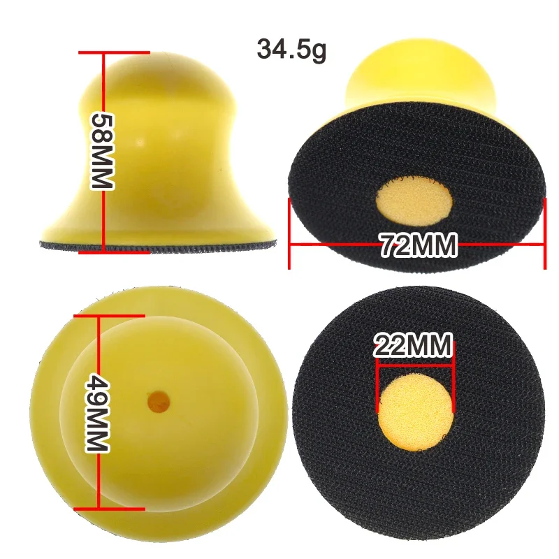 3 بوصة هوك وحلقة اليد الرملي كتلة 1/2/5 قطعة بولي Foam رغوة دليل ساندر ل النجارة الأثاث استعادة جسم السيارات