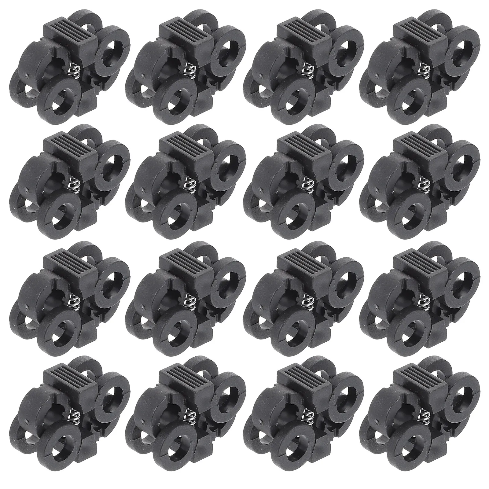 

30Pcs Shoelace Buckles Plastic Adjustable Sneaker Straps Connector No Tie Outdoor Hiking Camping Accessories