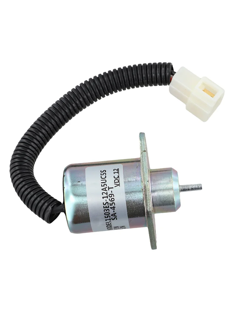 Excavator Replacement 12V Flameout Valve Rigorous Testing Standards Flameout Solenoid Valve Connector Construction Site