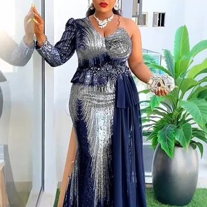 Luxuspartykleider mit Pailletten mermaid elegantes Frauenkleid weibliche Kleider sexy Bodycon Bodycon Bodycon Robe 2025 Neujahrskleidung 8 Hauptverkaufskleid Neujahr 10 Jahre - №5