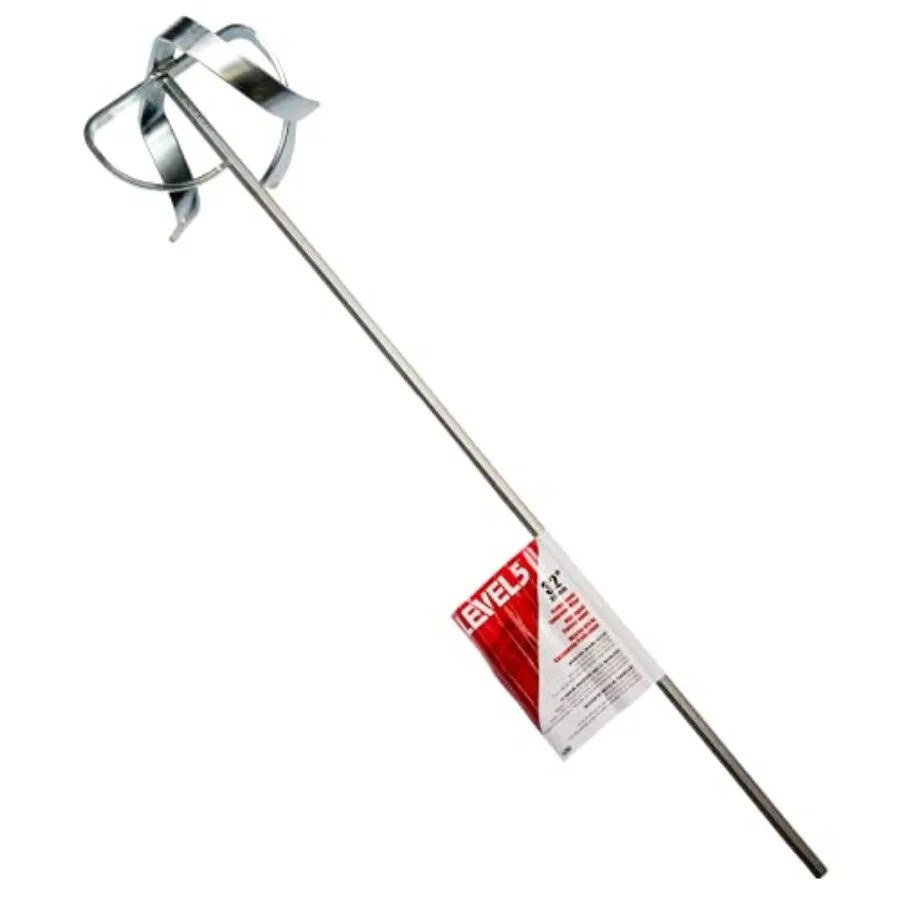 

Drywall Mud Mixer 32" Shaft 7" Head Pro-Grade Extra Long Drill Attachment Paddle 5-292