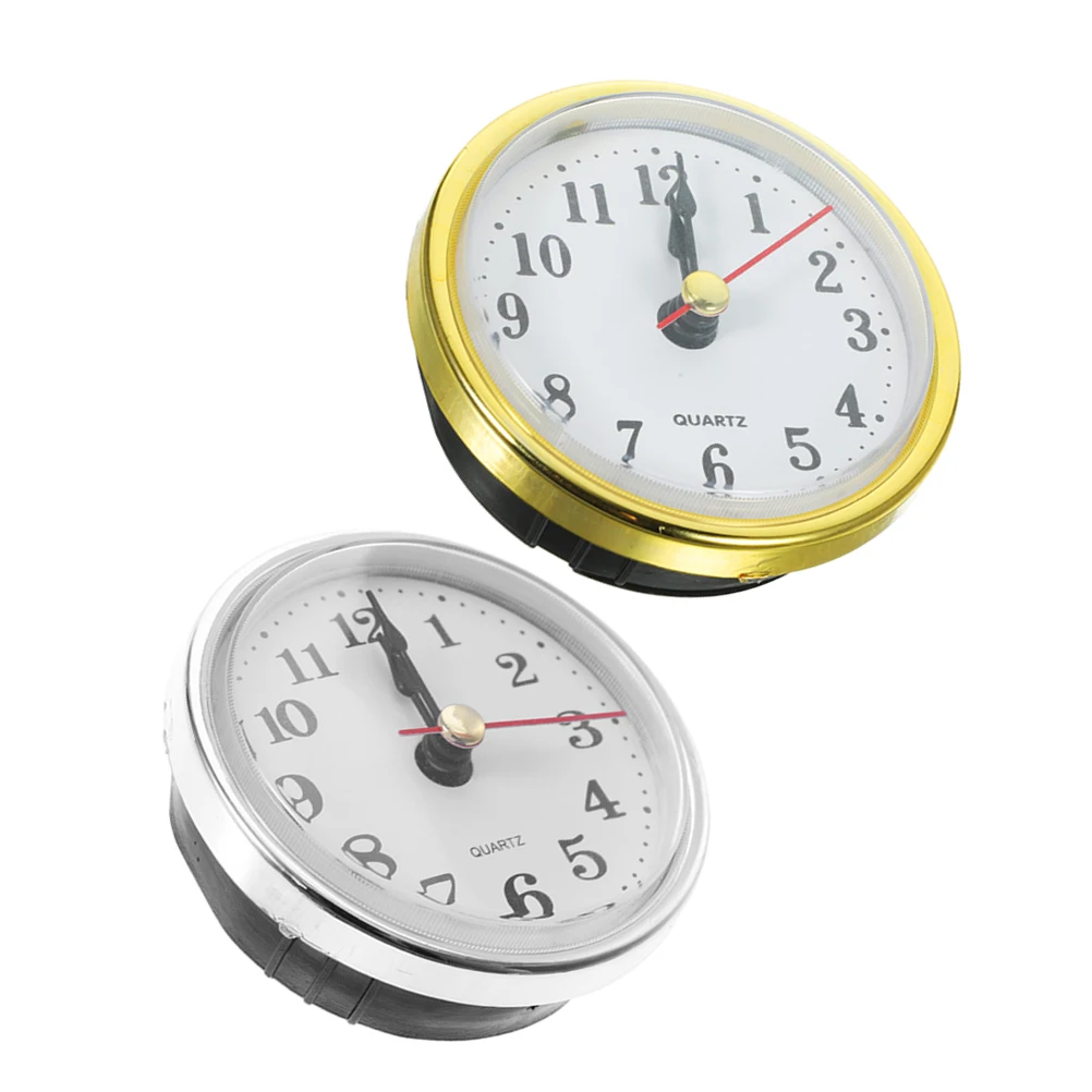 

4Pcs 65Mm Round Inlaid Clock Insert Minimalist Quartz Mechanism for DIY Clock Head Replacement Silent Room Wall Decor