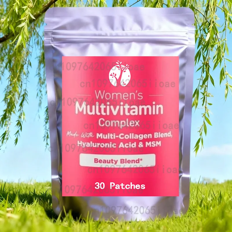 Women's Vitamin Complex - Contains Vitamin A, C, E, B6, B12, D3- 30 Patches