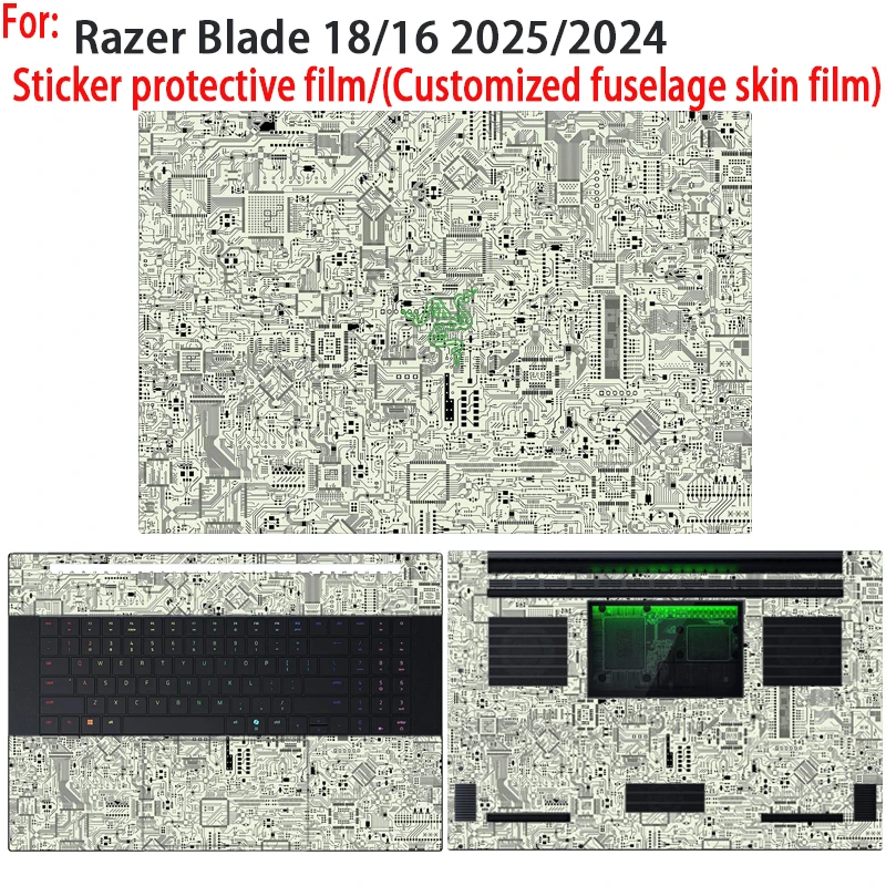 

Новые индивидуальные наклейки-скины и защитная пленка для ноутбуков Razer Blade 18"/16 14 2025/2026 (RZ09-0529/RZ09-0528/RZ09-0530)