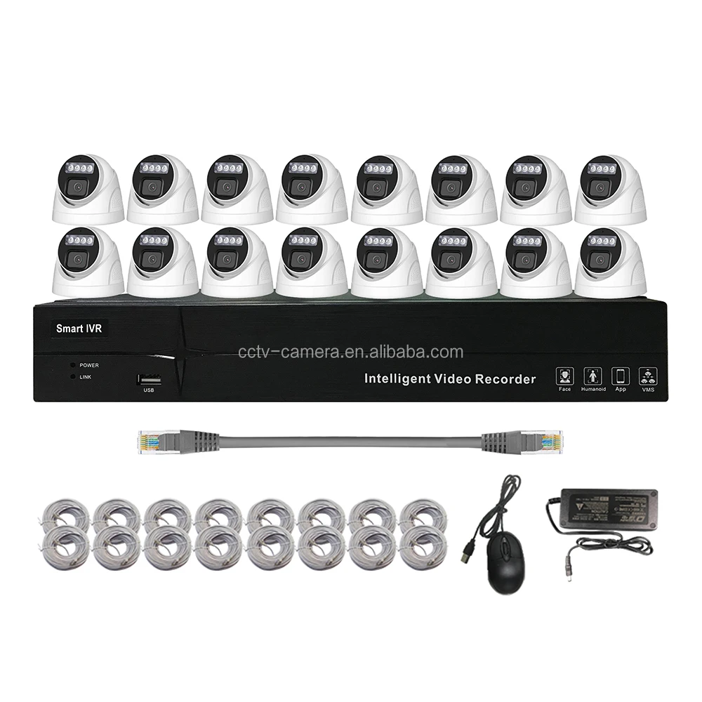 16 24 KIT NVR PoE de red de 32 canales 12MP 4K 8MP