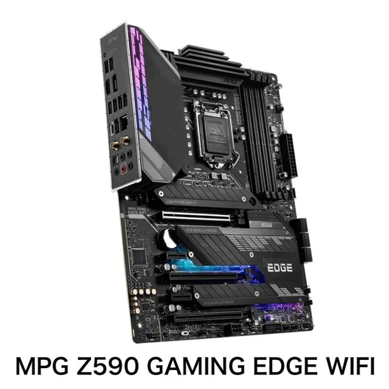 For MSI MPG Z590 GAMING EDGE WIFI Desktop Motherboard LGA 1200 DDR4 ATX Z590 Mainboard 100% Tested OK