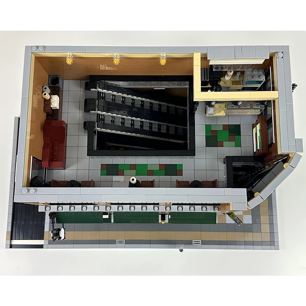 4476PCS MOC Vendita Calda Città Strada Libreria Caffè Negozio di Modelli Blocchi di Costruzione Modulari FAI DA TE Ragazzi Giocattoli Educativi Regalo di Capodanno