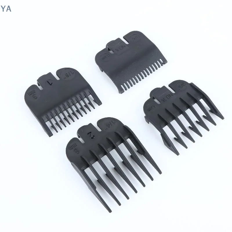 【SA】1/2/3/4Pcs Hair Clipper Guards Guide Combs Trimmer Styling Tools Attachment Black Limit Comb Set Compatible 1.5/3/4.5/6mm view 5