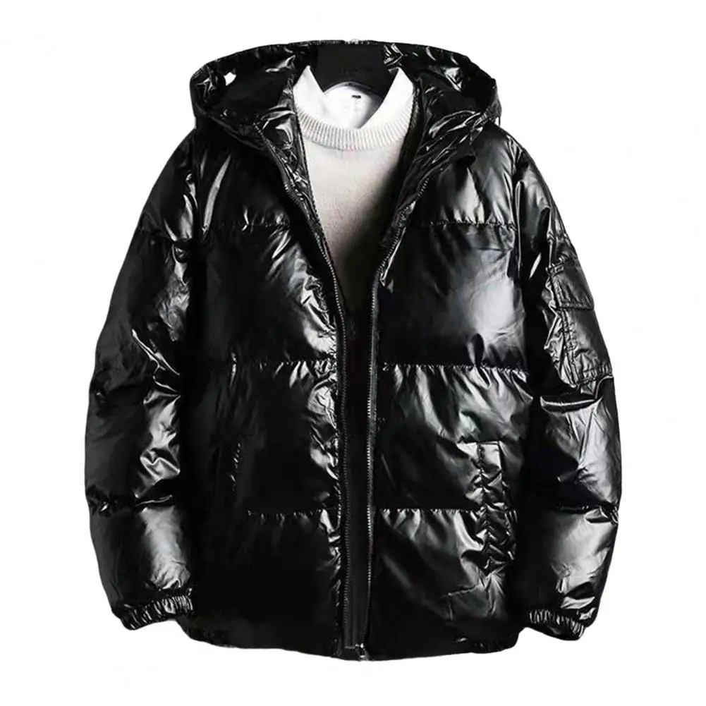 Chaqueta acolchada de algodón para hombre, abrigo grueso con capucha y puño elástico, a prueba de viento, para Otoño e Invierno