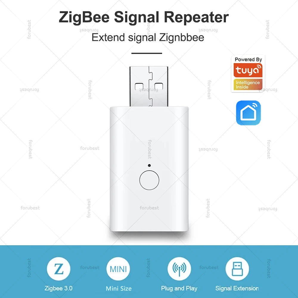 

Ретранслятор сигнала Tuya ZigBee, USB-усилитель сигнала, удлинитель ZigBee Gateway для умного дома, автоматизация для умного дома