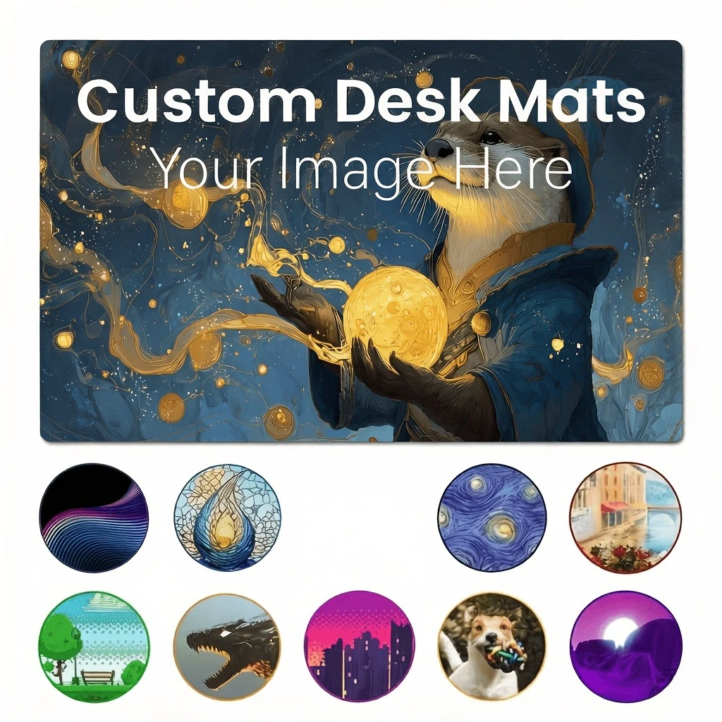 60x35cm game table mat, mouse pad, with CCG/TCG/RPG board games, anti-slip base for CCG collectible card area, desk decoration