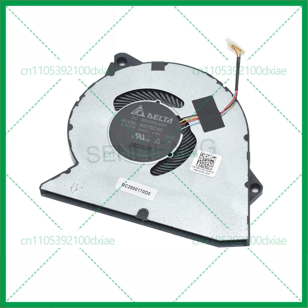 New For DELL Vostro 3420 3250 3510 Inspiron 3511 3515 DC5V 0.5A Laptop CPU Fan NS75C40 0RFF51 DFS5K12114464P DC28000WFF0 4-Line