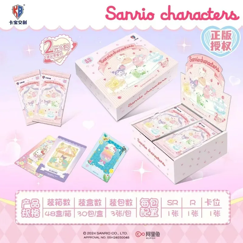 Cute Hello Kitty Sanrio Cards Kawaii Cinnamoroll Kuromi My Melody Cartoon Toys Trading Collectible Accessories Card Anime Gifts