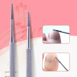 One Piece Double Ended Pedicure File Satin Edge Ingrown Toe Nail Lifter Onychomycosis Paronychia Podiatry Chiropod Steel