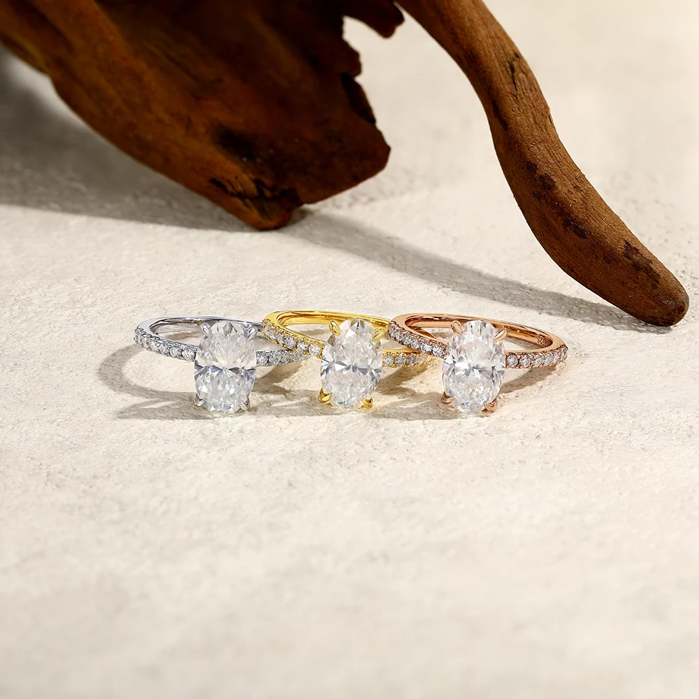 خاتم مويسانيت بيضاوي الشكل من - مراجعة Moissanite Ring وسعره