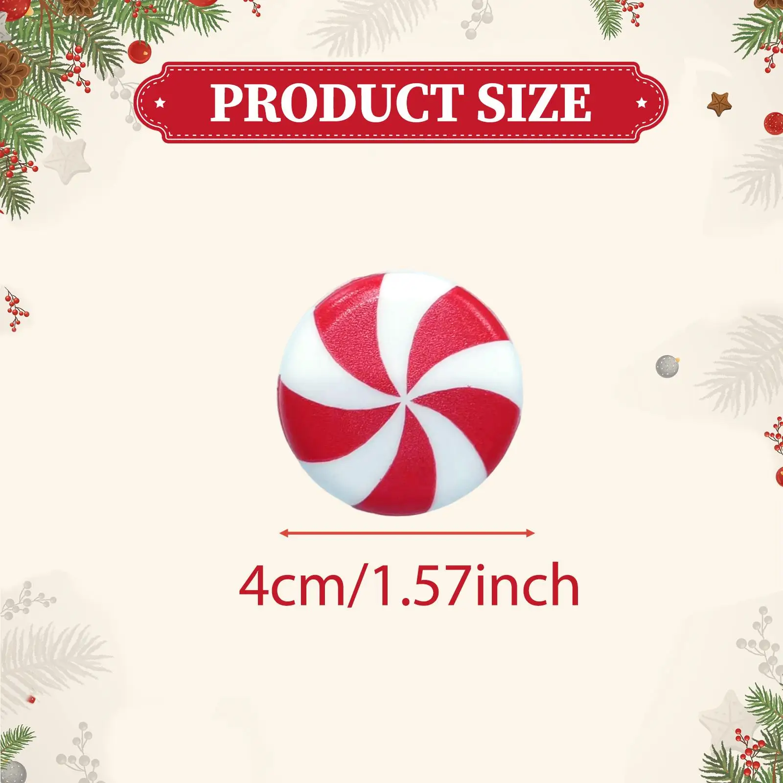 2-6pack 10x Christmas Decorative Knob Covers Round Silicone for Door Cabinet