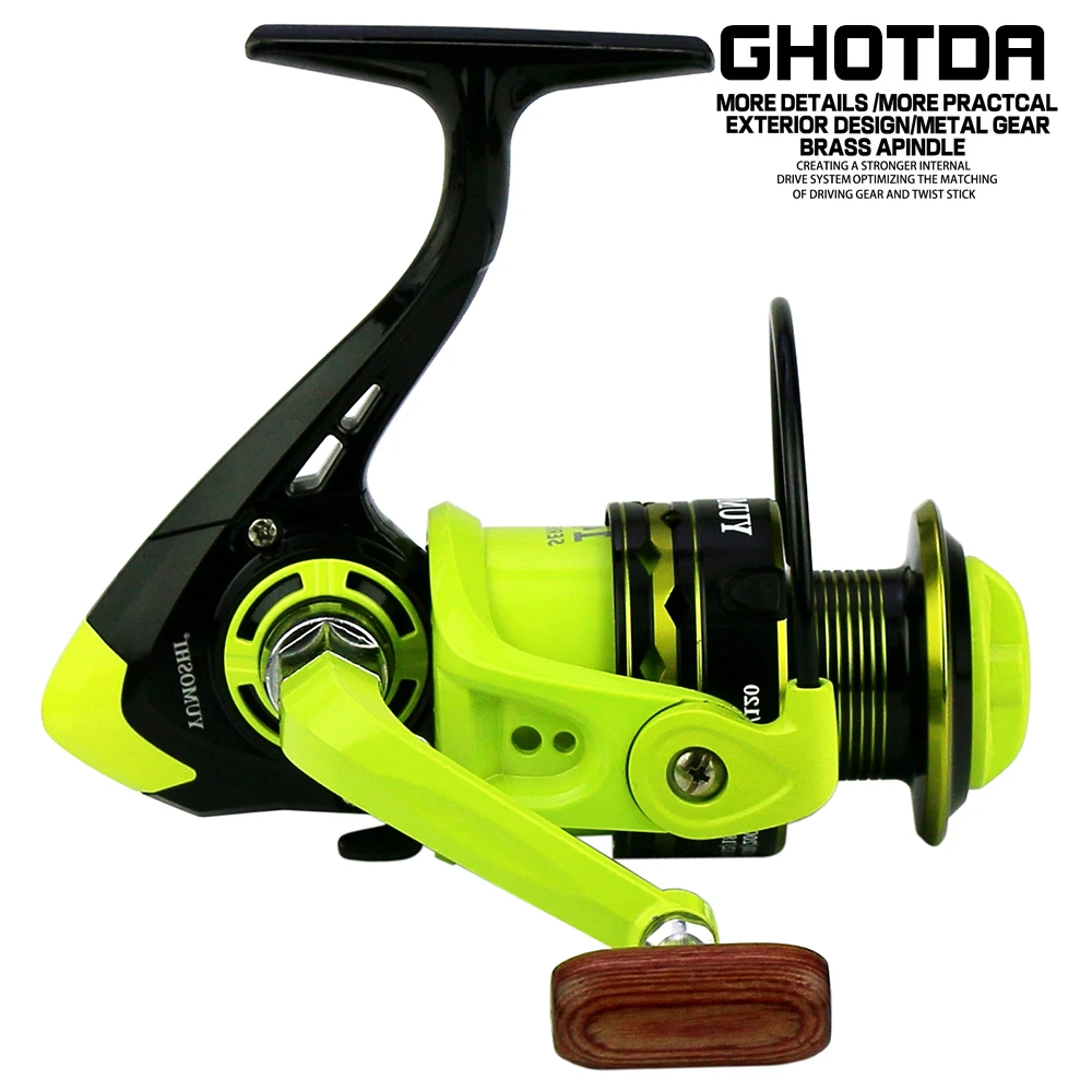 Ghotda Ultralichte Waterbestendigheid Vismolens Hoge Snelheid 5.2:1 Sterke Zoutwater Visserij-reel 2000-7000 Serie