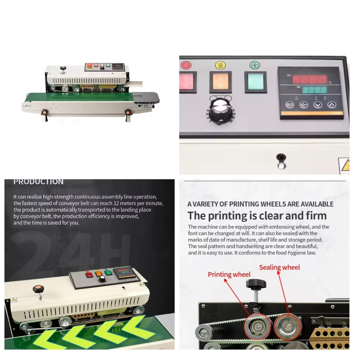 STLFR-770 Automatic Continuous Sealing Plastic Bag Automatic Horizontal Food Packaging Sealing Machine Multifunctional