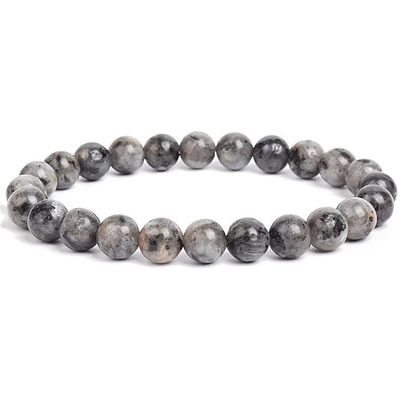 Natürliche Stein Perlen Armband Für Frauen Männer Amethysten Kristall Quarz Aquamarine Jade Schmuck Achate Elastische Armreif Armbänder