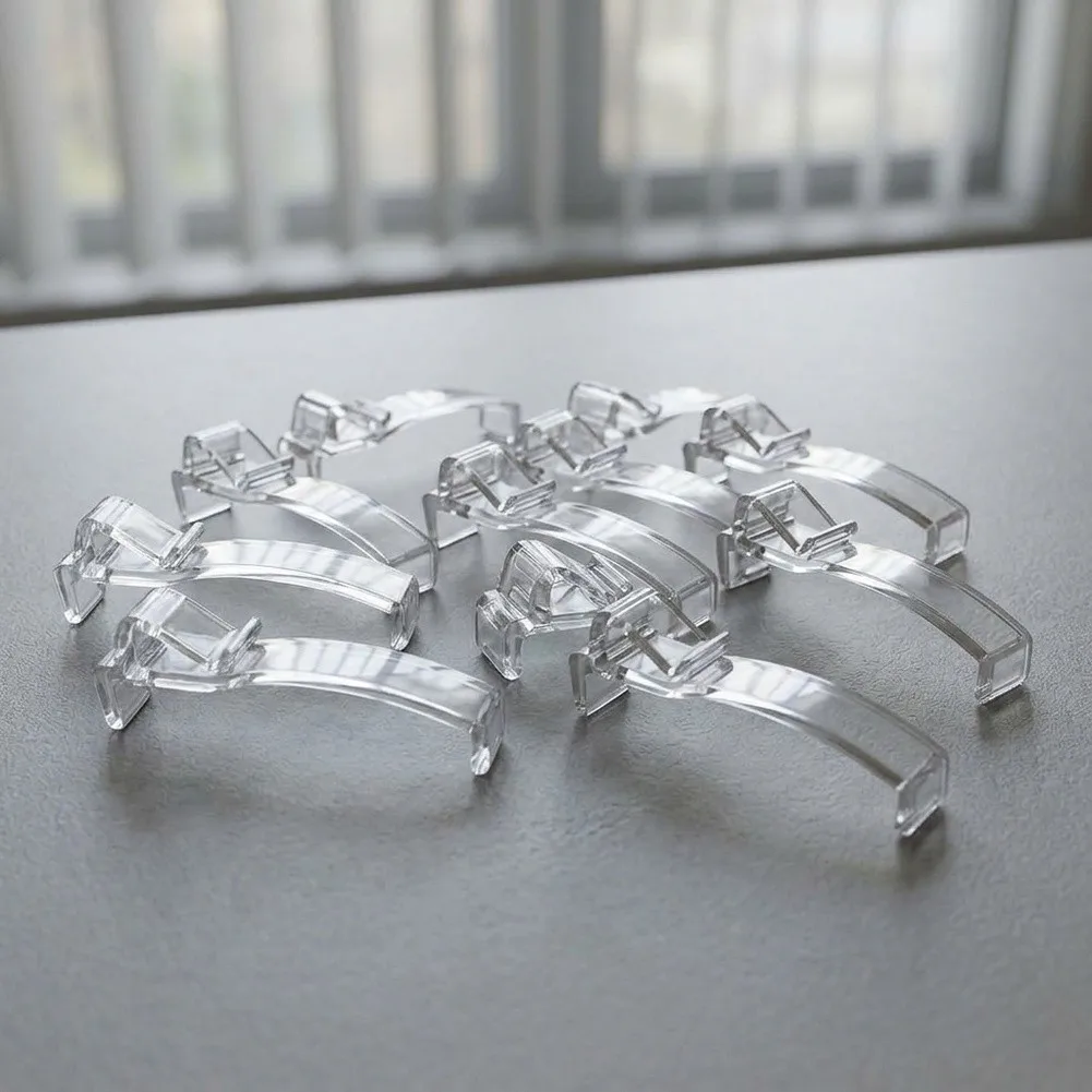High Quality Replacement Curtain Accessories Valance Clips Curtain Baffle Plastic Sturdy 12 Pcs 2.5inch Length