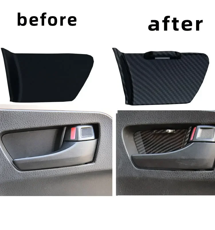 Door Bowl Atmosphere Light For ToyotaHilux15-23 revo vigo Interior LED Blue Car Door Bowl Handle Frame Light For Hilux