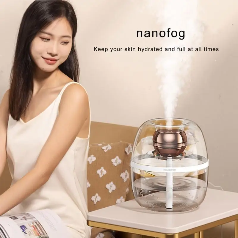 مرطب هواء 3 لتر للمنزل USB C لأجهزة تنقية الهواء ذات سعة كبيرة للضباب الثقيل