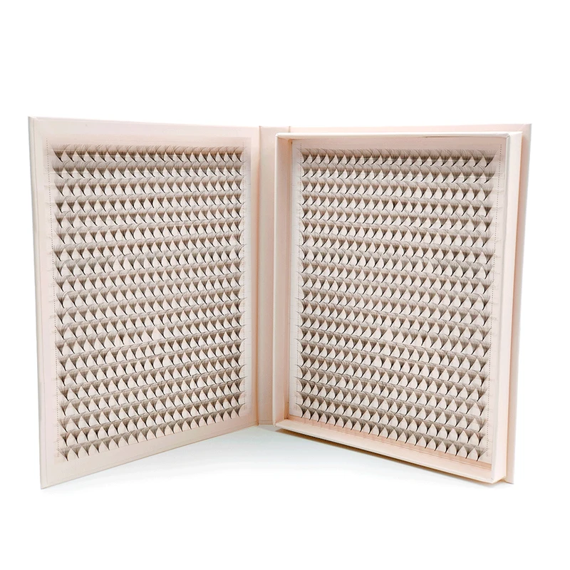 1200 ventiladores de pestañas XXL Mega bandeja mate Ultra oscuro prefabricado volumen ventilador Base puntiaguda Fans de graduación extensiones de