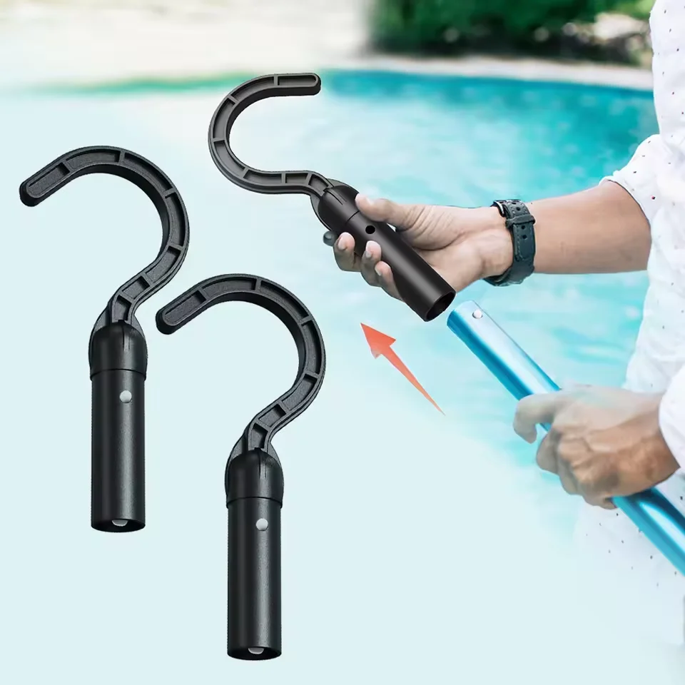 2Pcs Hook for Robotic Pool Cleaner, General Pool Vacuum Robot Telescopic Pole Hook, Hook for Pool Pole, Pool Hook Accessories