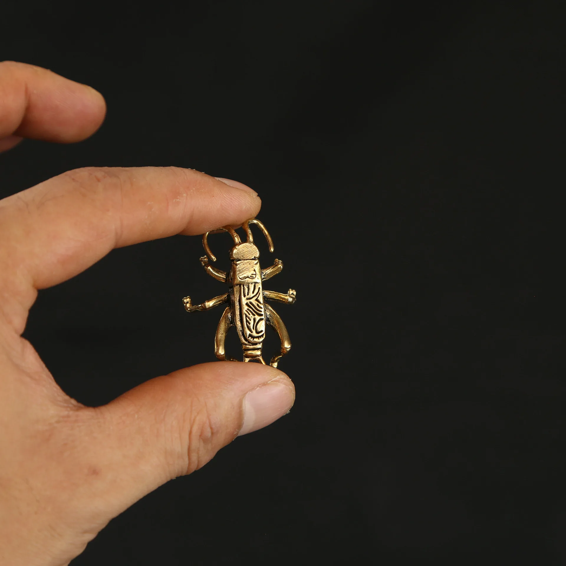 1/2 piece of creative brass cricket ornaments, crafts, landscaping, insect stationery, tabletop mini ornaments for decoration