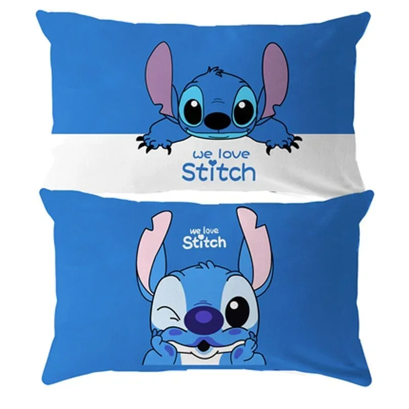 Disney Children's Bedroom Stitch Frozen Elsa Pillow Cushion Cover Blue Cartoon Pillow Case Kindergarten Boys And Girls 40x65cm