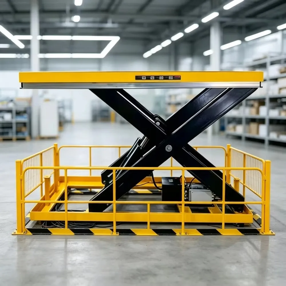 Small Electric Scissor Lift Table Fixed Mobile Lifting Platform Cargo Elevator for Material Handling