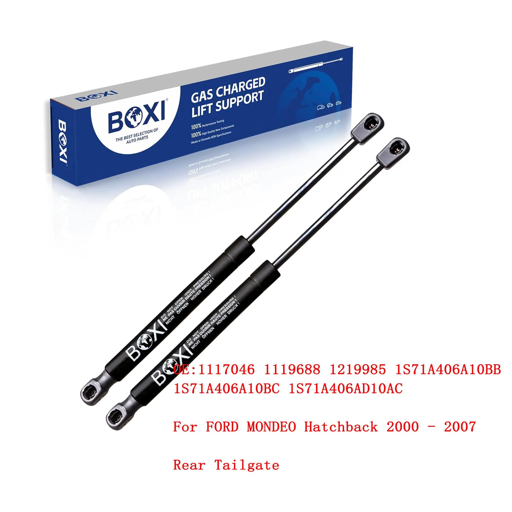 

1117046 1S71A406AD10AC 2Pcs Trunk Tailgate Lift Support Charged Strut Bars For FORD MONDEO Hatchback 2000 - 2007 Gas Springs