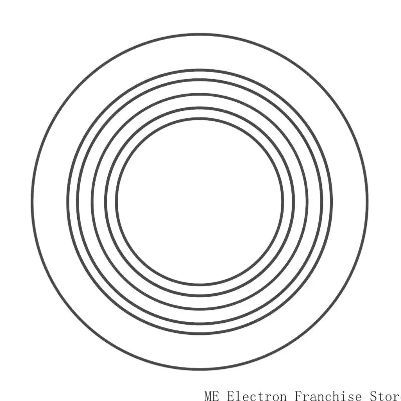 T5EA 35-65mm Folded Length Square Rubber Belts for Disc Recorders Portable Players