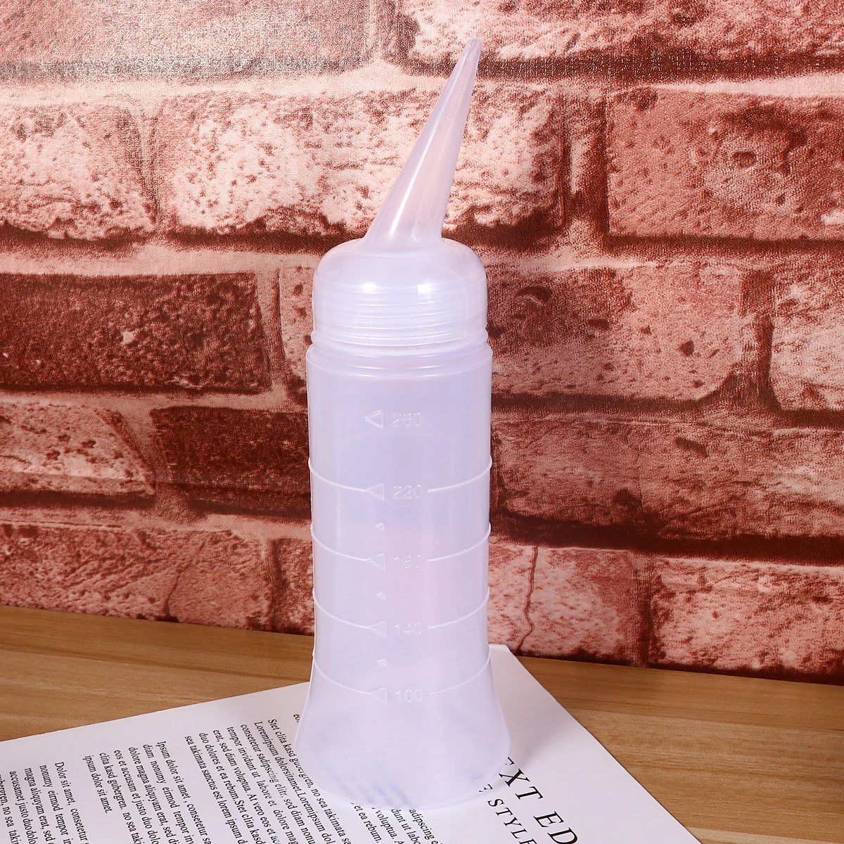 

3 Pcs Cleaning Bottle Liquid Medicine Container Refillable Empty with Measurement Hair Dye Graduated