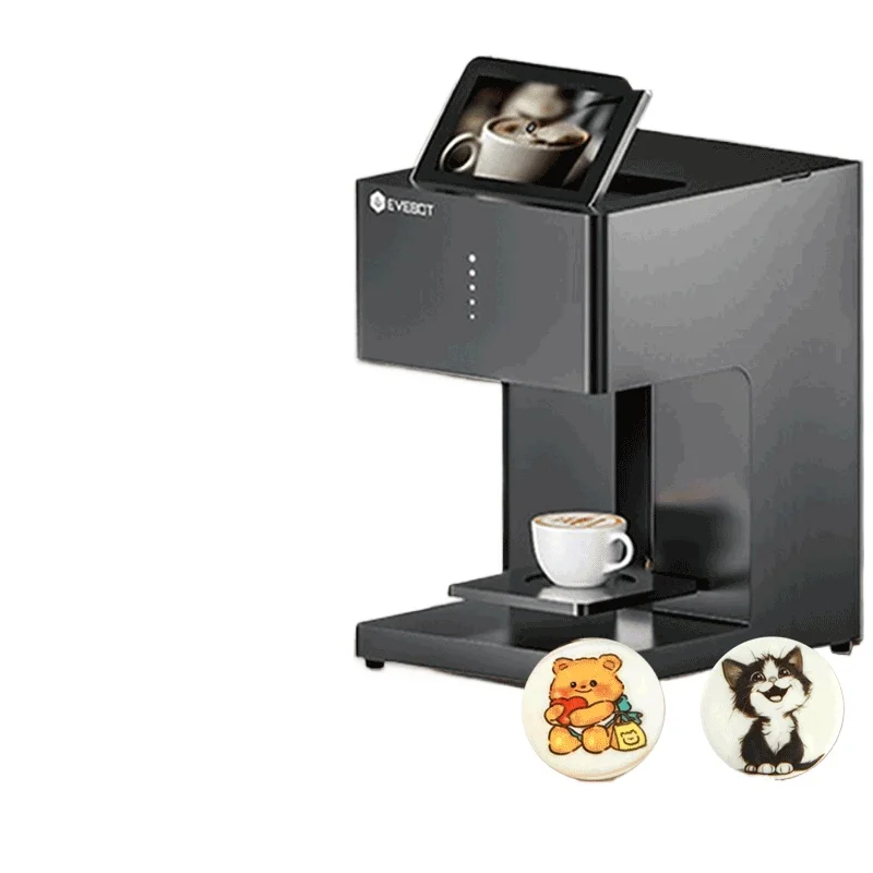 

3D coffee latte machine, custom food printer, yogurt food printer
