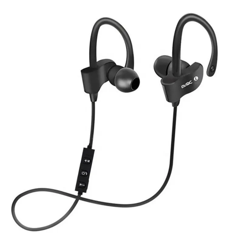 Esportes sem fio bluetooth fone de ouvido correndo música estéreo fones de ouvido mini orelha-pendurado ganchos fones de ouvido para iphone samsung