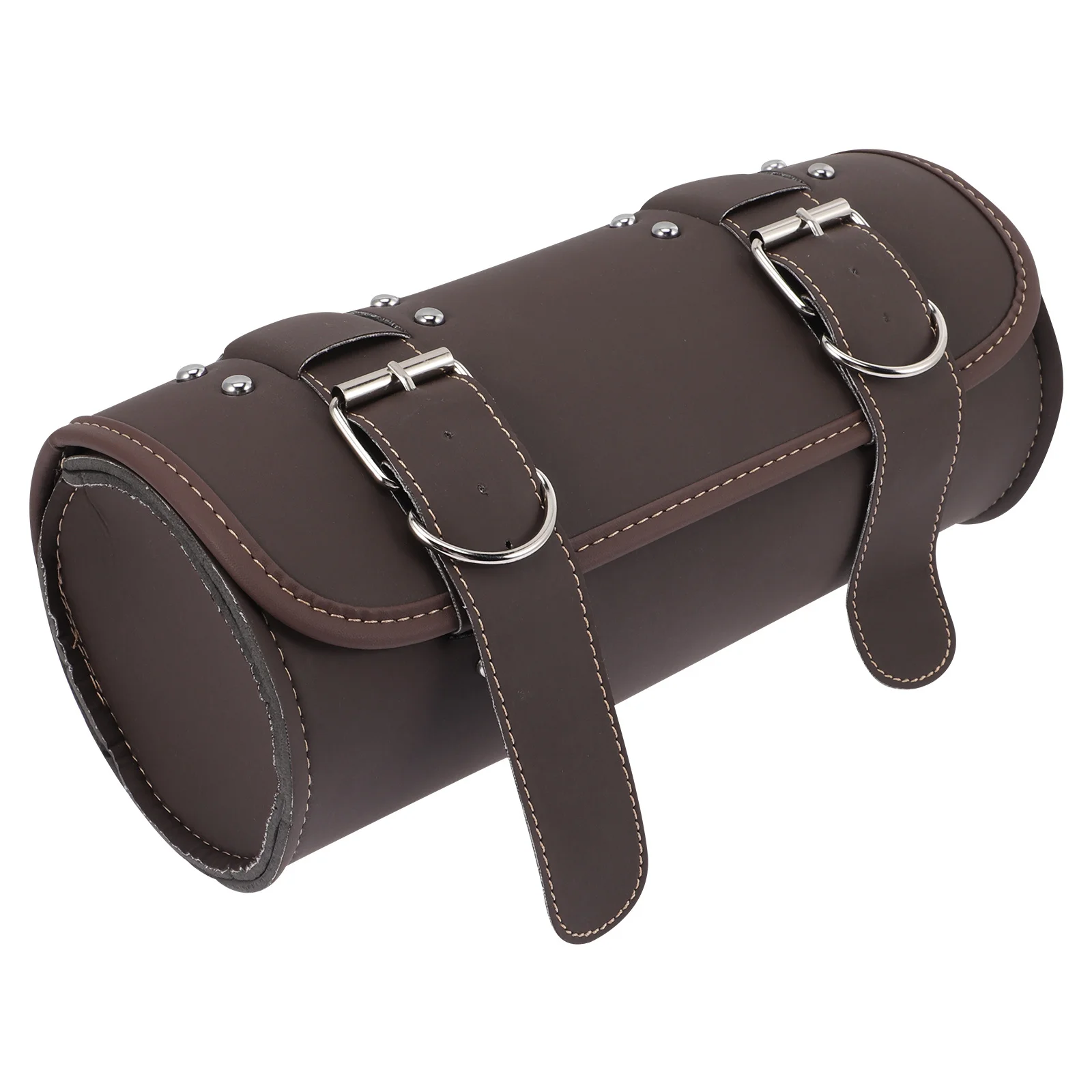 1pcs Motorcycle Handlebar Bag Pu Waterproof Wear-Resistant Tool Organizer For Long Ride Travel Fork Pouch Motorcycle