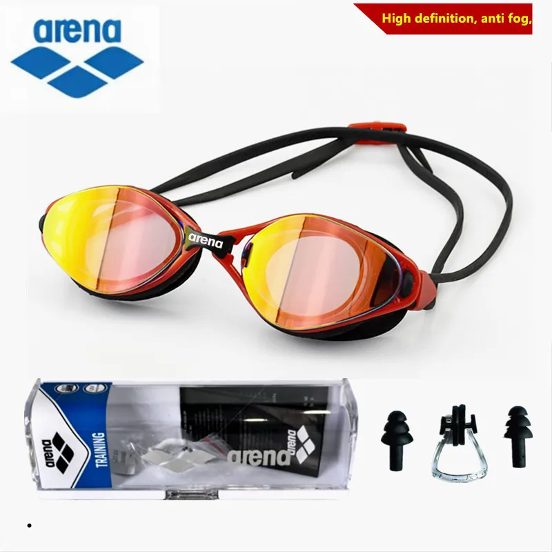

ARENA waterproof and anti fog professional adult high-definition swimming goggles UV400 competition training swimming equipment