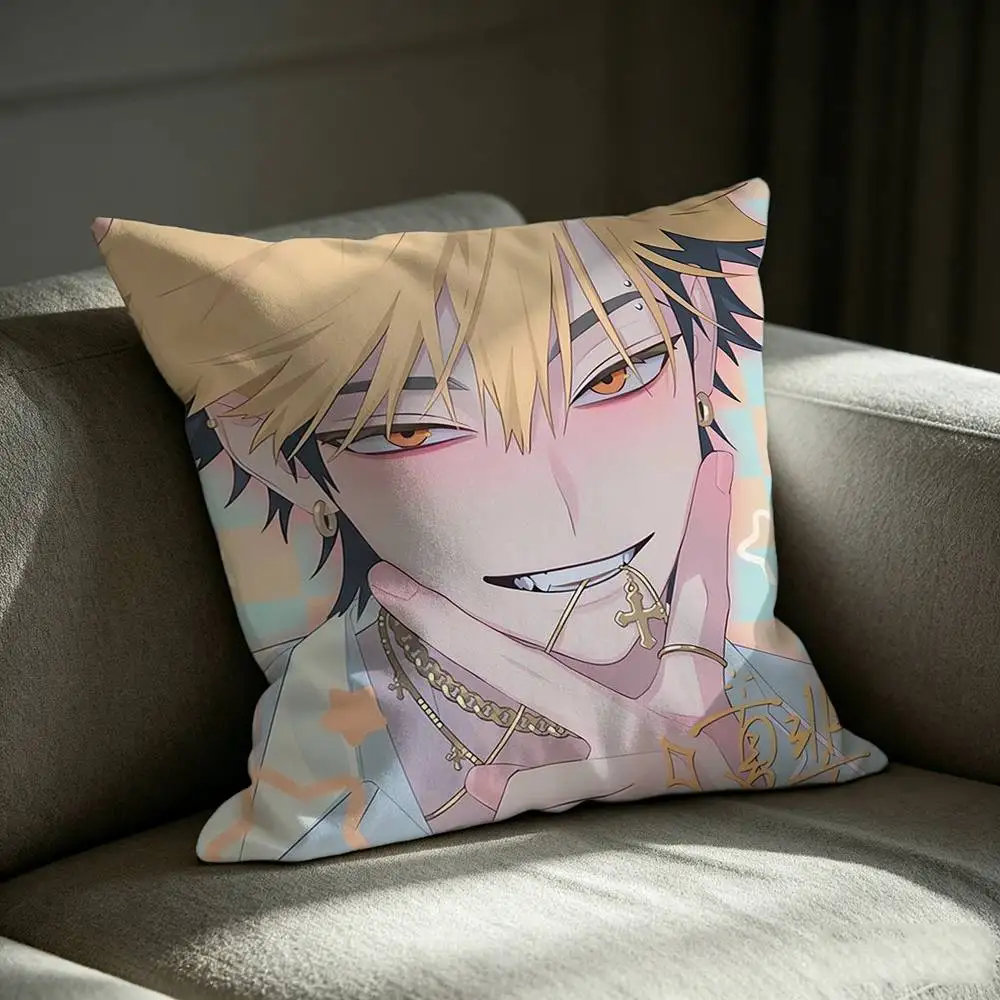 Link C-Click Xia F-Fei Edo Arc  Square Sofa Pillow Cover Solid Color Living Room Home Decor Cushion Case